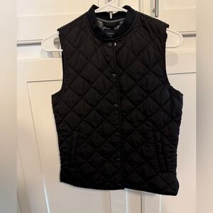 Gap Black Quilted Vest
